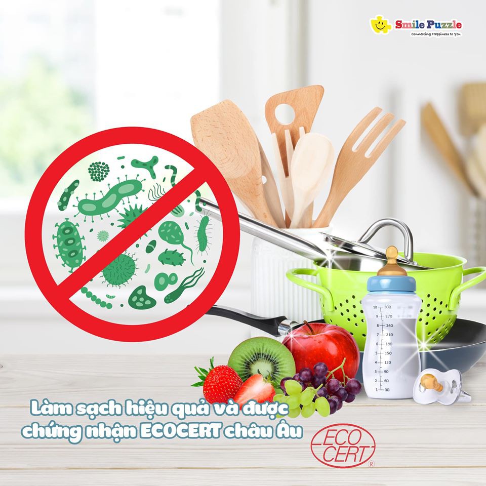 HÀNG NHẬP KHẨU -PROBO - Nước rửa bình sữa và rau quả kháng khuẩn 500g - Xuất Xứ Đài Loan - Dạng Túi