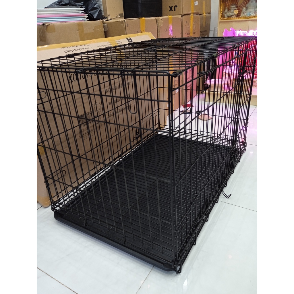 CHUỒNG CHÓ SIZE LỚN NAN SIÊU DÀY 90X60X70CM GẤP GỌN TIỆN LỢI DÀNH CHO PET LỚN