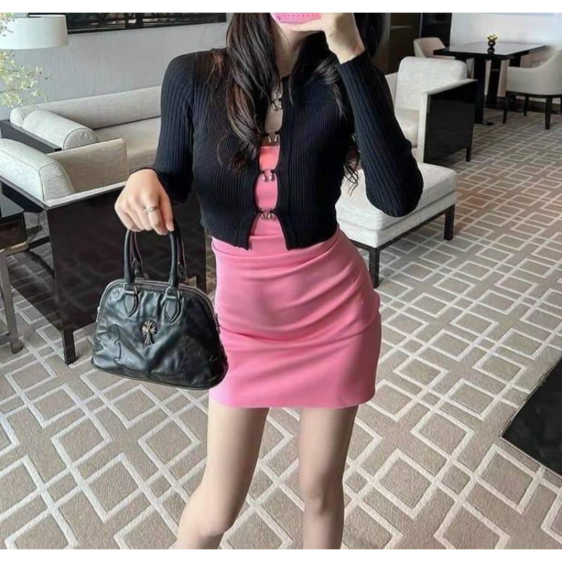 Áo len khuy móc hàng QC