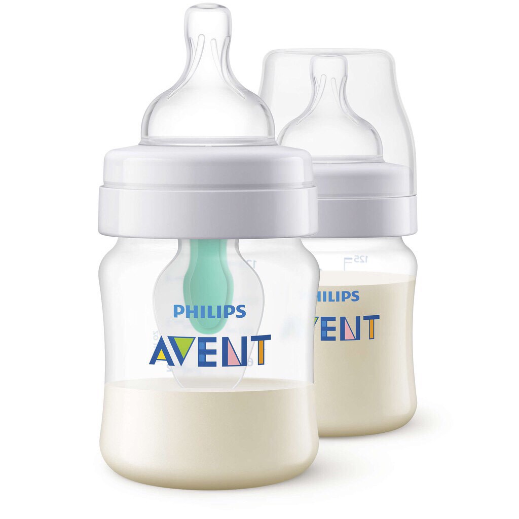 Bình sữa AVENT Classic 125-260ml giảm đầy hơi với van giữ sữa Airfree