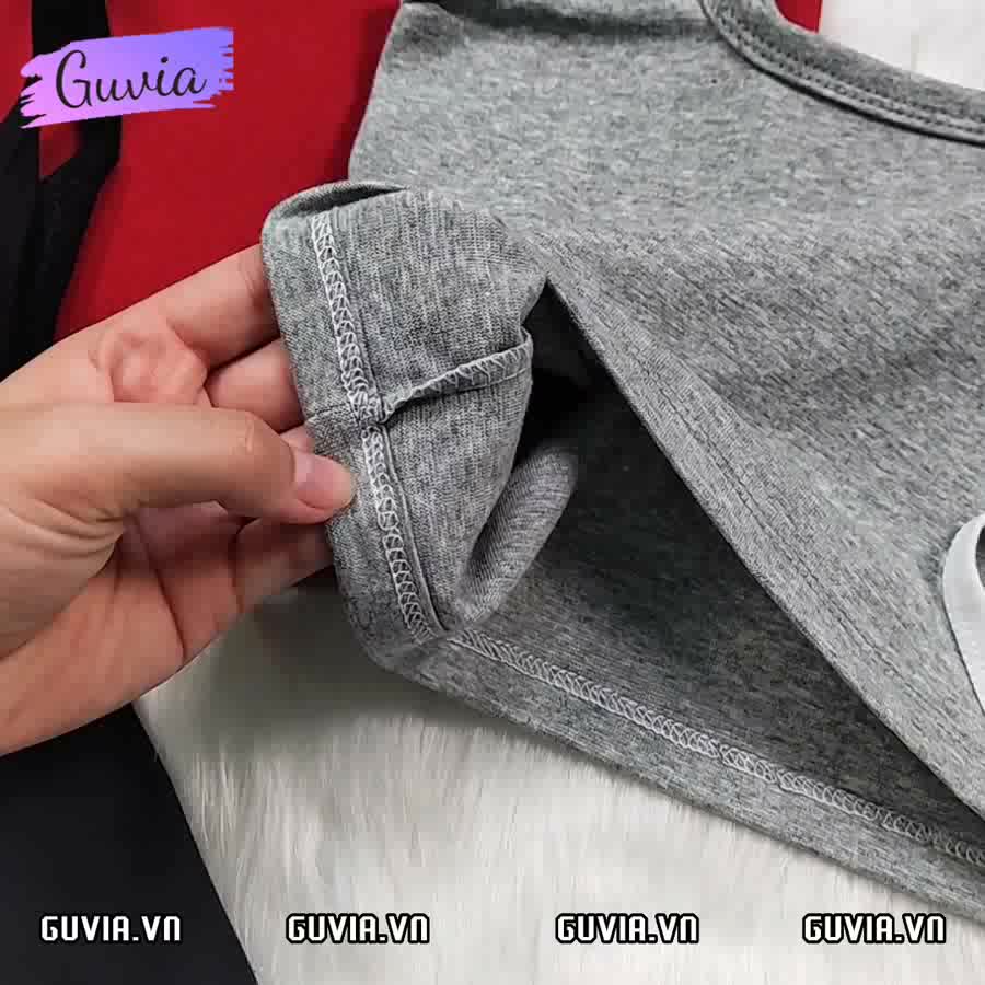 Áo Croptop Dây Mảnh Phong Cách, Áo Hai Dây Kiểu Nữ Chất Vải Borip Cotton Tốt Mặc Đẹp GUVIA CR19 | BigBuy360 - bigbuy360.vn