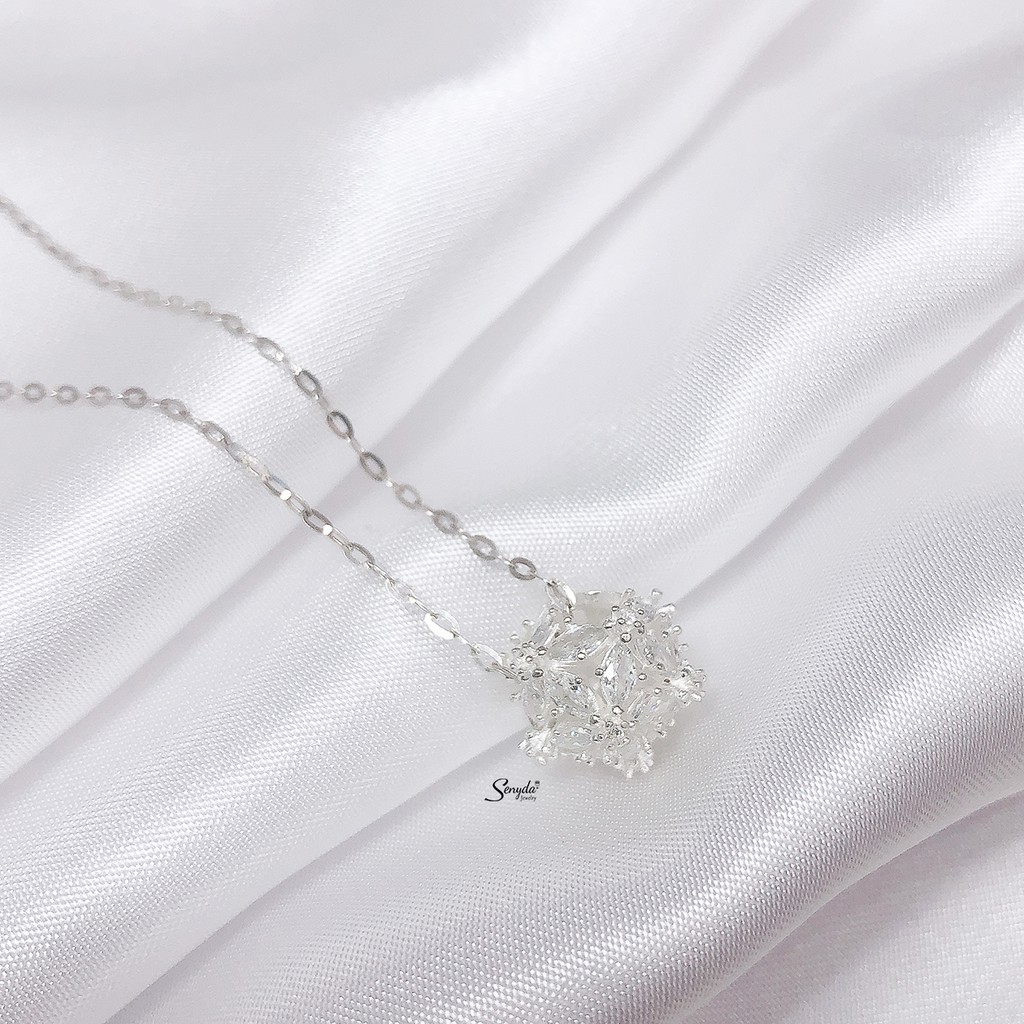 Dây chuyền Senyda Jewelry có hột hình trái châu gai bạc 925 DC381