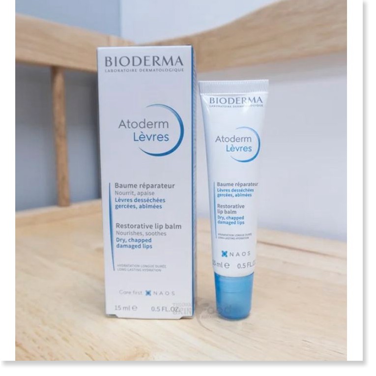 [Mã giảm giá] Son Dưỡng Môi Dạng Sáp Cấp Ẩm Chuyên Sâu Bioderma Atoderm Levres Baume Reparateur 15ml