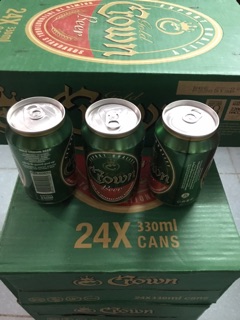 Bia Crown - Thùng 24 lon 330ml