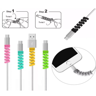 🌺Dây Quấn Bảo Vệ Dây Cáp Dữ Liệu Usb Cho Iphone Android Ốp