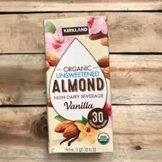 Sữa Hạnh Nhân Kirkland Signature Organic Unsweetened Almond Vanilla Date 2020