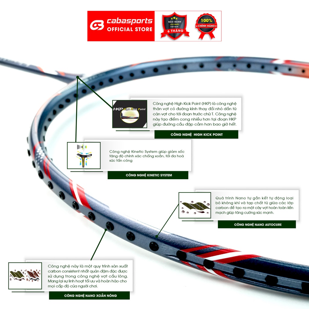 công nghê chế tác Vợt Cầu Lông ProKennex Kinetic Extreme Pro 