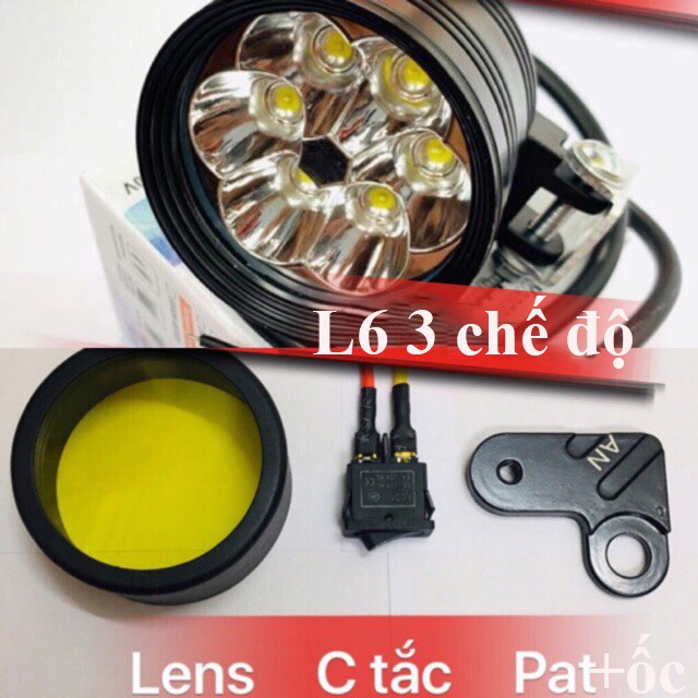 ĐÈN TRỢ SÁNG L6X CREE Siêu Sáng