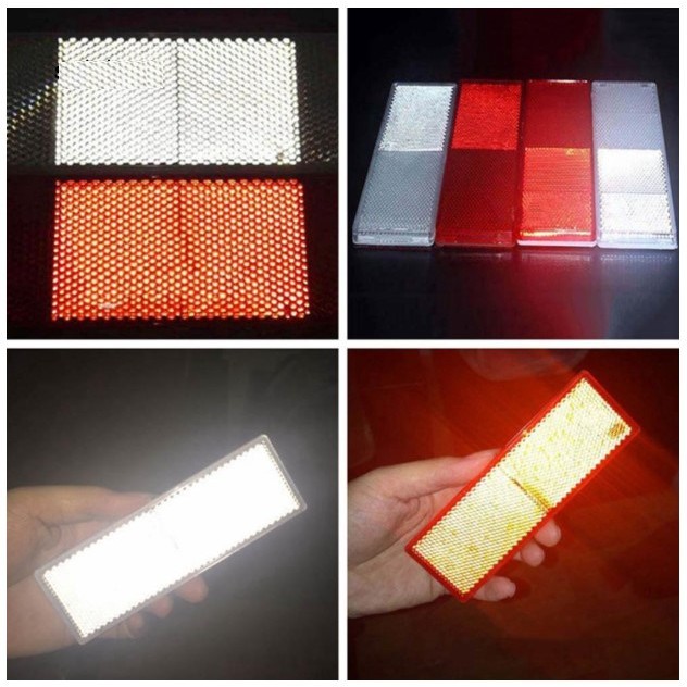 Bộ 2 bảng phản quang nhựa 5x15cm (chọn màu)