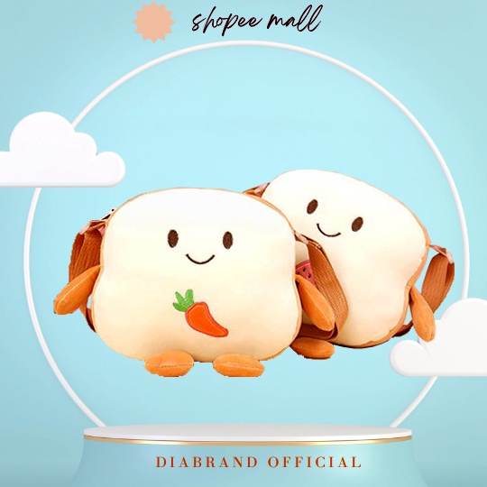 Túi Đeo Chéo Hình Bánh Mì Cho Bé Yêu Siêu Cưng - Diabrand