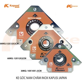 Ke góc nam châm inox kapusi japan - nam châm ke góc vuông