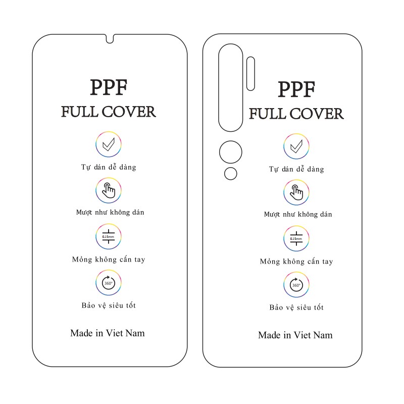 Dán dẻo PPF Xiaomi CC9 Pro - Mi Note 10