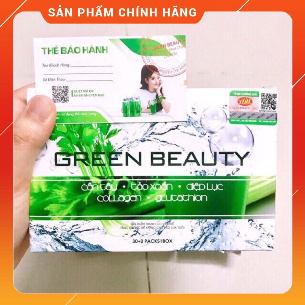 Nước ép cần tây GREEN BEAUTY chính hãng - Có vị Cần tây, vị lá nếp, vị cà Phê