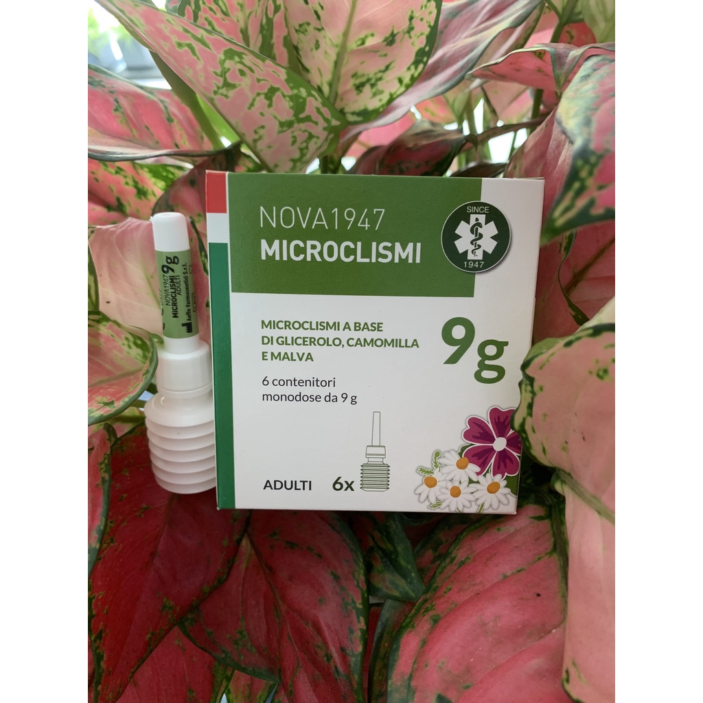 Thụt hậu môn trị táo bón cho người lớn Microclismi 9g Nova 1947 hộp 6 tuýp