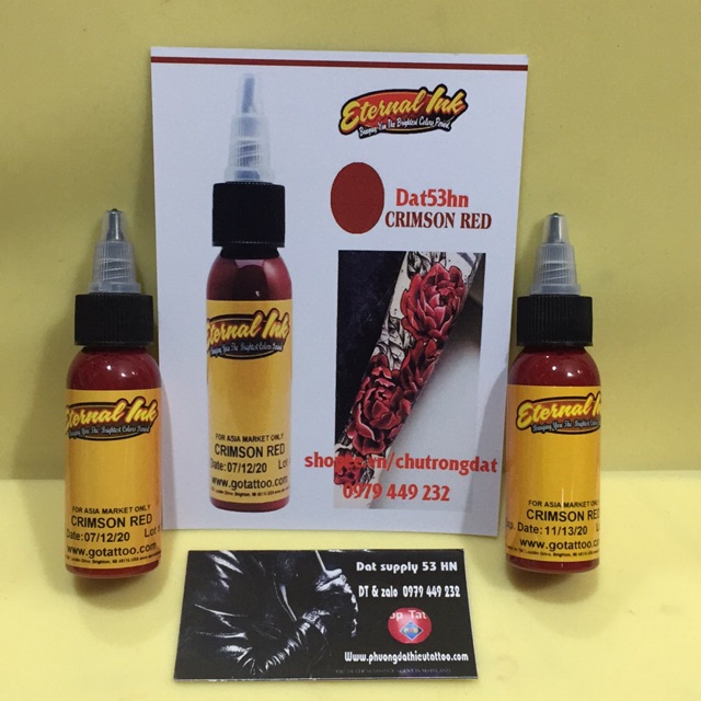 Mực xăm Eternal mầu Crimson Red