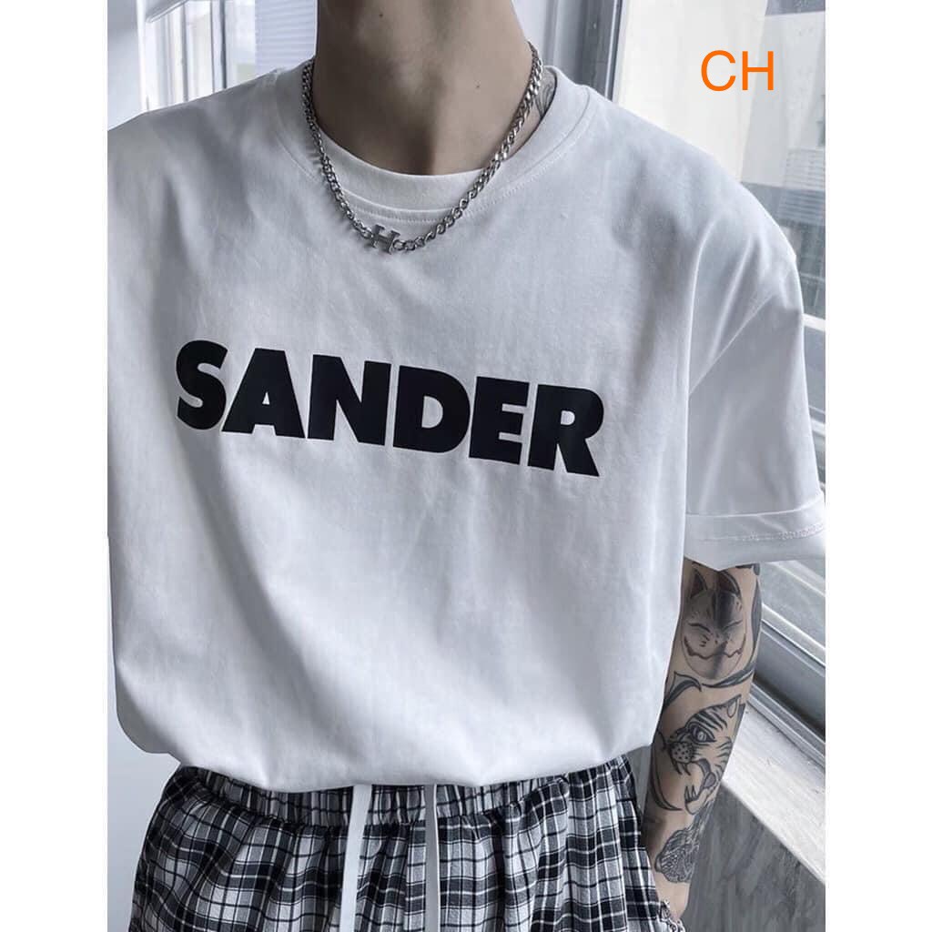 [ HÀNG ĐẸP ] Áo Phông  nam SANDER Chất cotton 3158 Form thụng unisex  CH0440