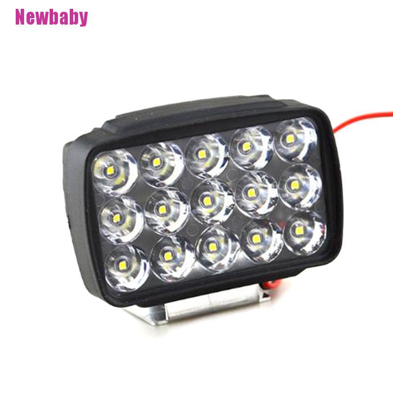 Đèn Pha 15 Bóng LED 1000LM Dành Cho Xe Mô Tô ATV UTV Scooter