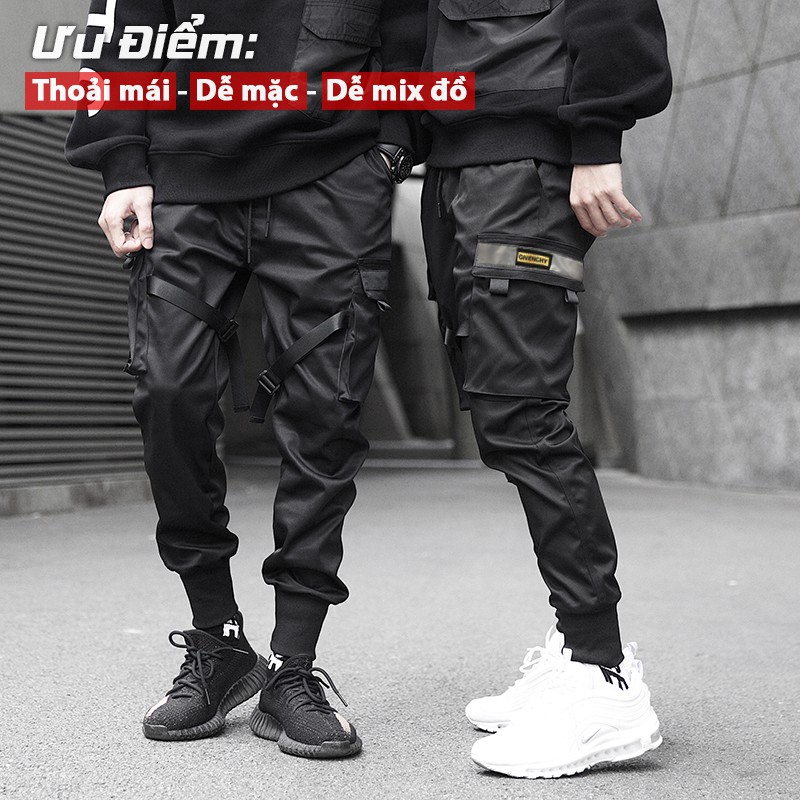 Quần thể thao nam nữ jogger 💖FREESHIP💖 mã TT42 kaki Black thô túi hộp Cao Cấp kiểu bó ống Hàn Quốc chất vải đẹp ống dài | BigBuy360 - bigbuy360.vn