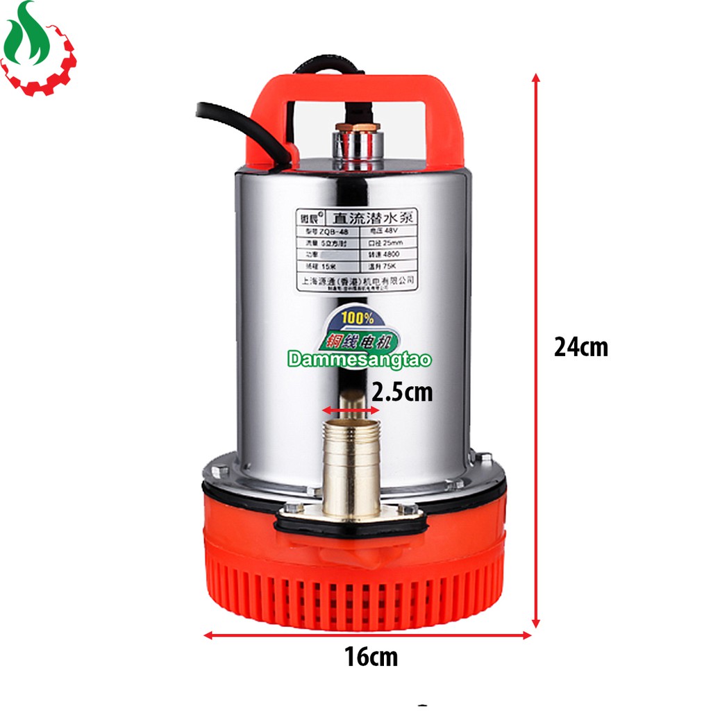 DMST Bơm chìm 12V công suất 180W 66L/Phút