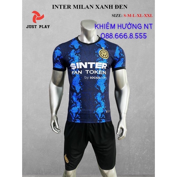 Áo Bóng Đá CLB Inter Milan (Đen) Sân Nhà,Sân Khách Mẫu Mới Nhất 2021-2022