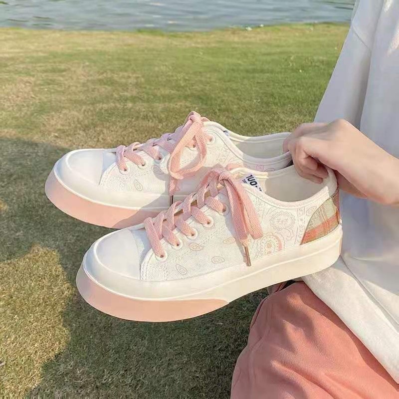 Giày Thể Thao Nữ Cute - Sneaker Nữ - Thời Trang Đường Phố - Glow Pink - Có Box