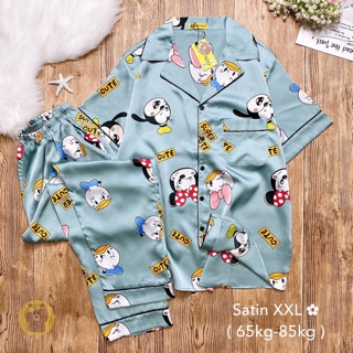 Đồ bộ pijama lụa satin cao cấp bigsize