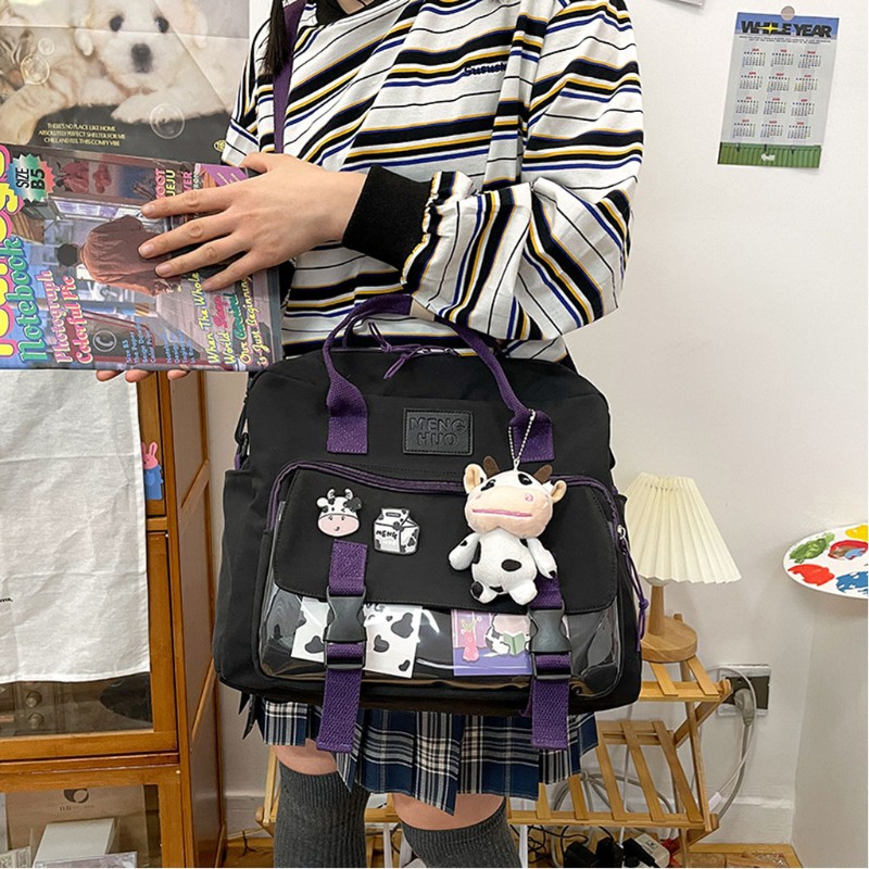 10MK Women Multifunctional Backpack Portable Travel Bag Student Small Schoolbag