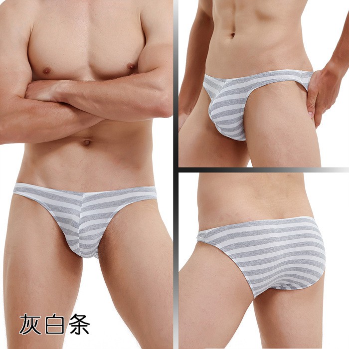 Quần lót nam, quần lót tam giác sọc thun cotton cao cấp nhiều màu