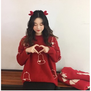 Áo len họa tiết Noel (bông tuyết/tuần lộc)
