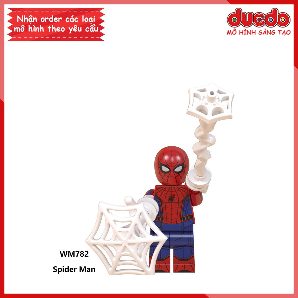 Minifigures các nhân vật Spider Man người nhện xa nhà - Đồ chơi Lắp ghép Xếp hình Mini Iron Man Mô hình WM WM6071