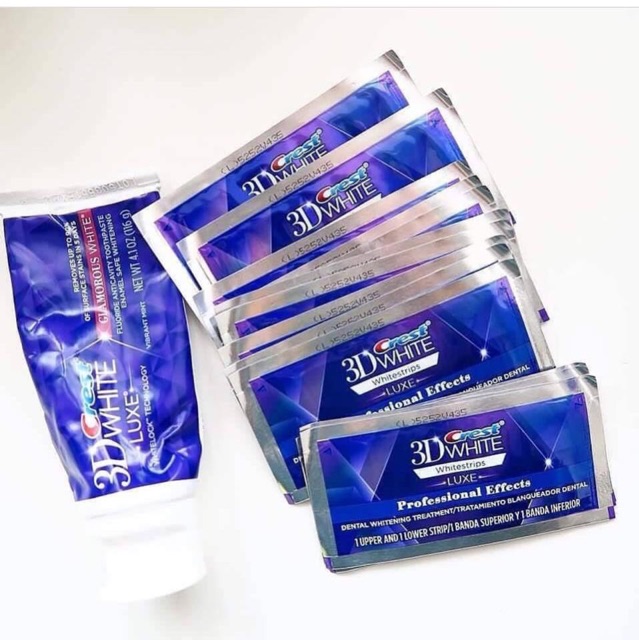 Miếng Dán Trắng Răng Crest 3D Whitestrips