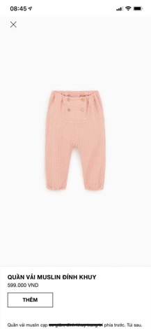 Bộ đũi Zara