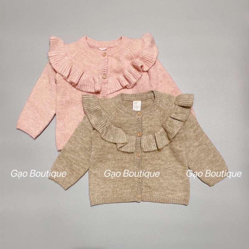 Áo khoác len HM dư xịn cho bé gái 6-15kg