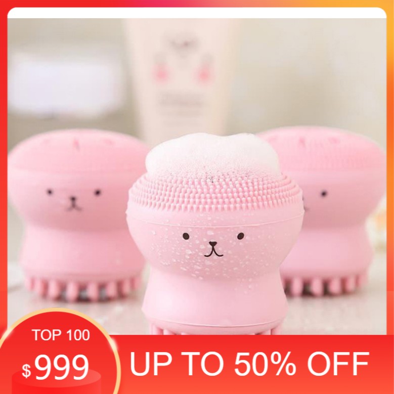 Bạch Tuộc rửa mặt chất liệu silicon y tế