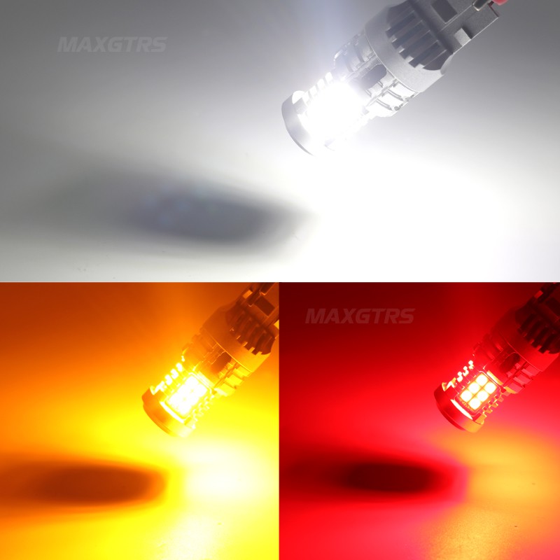 Bộ 2 Bóng Đèn Led MAXGTRS Canbus Ba15S P21W 1156 7440 W21W 3030 Cho Xe Hơi