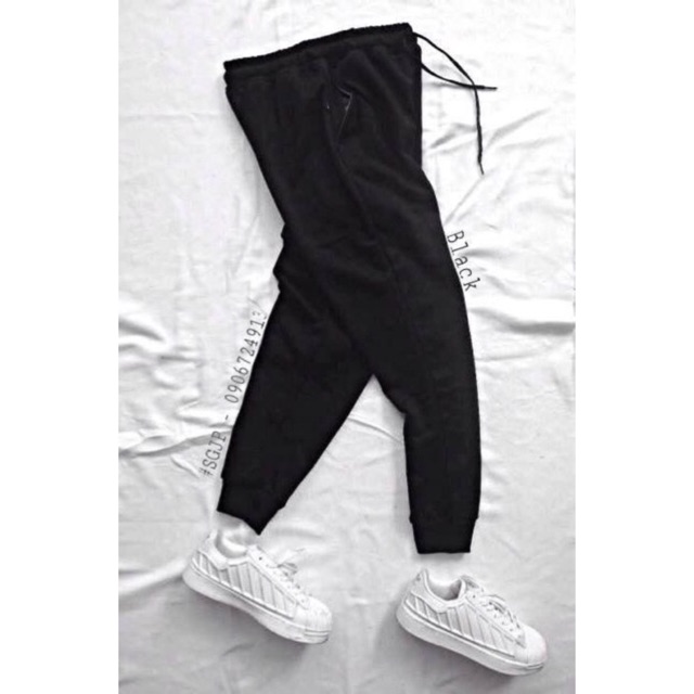 Quần jogger nỉ free size dưới 65kg