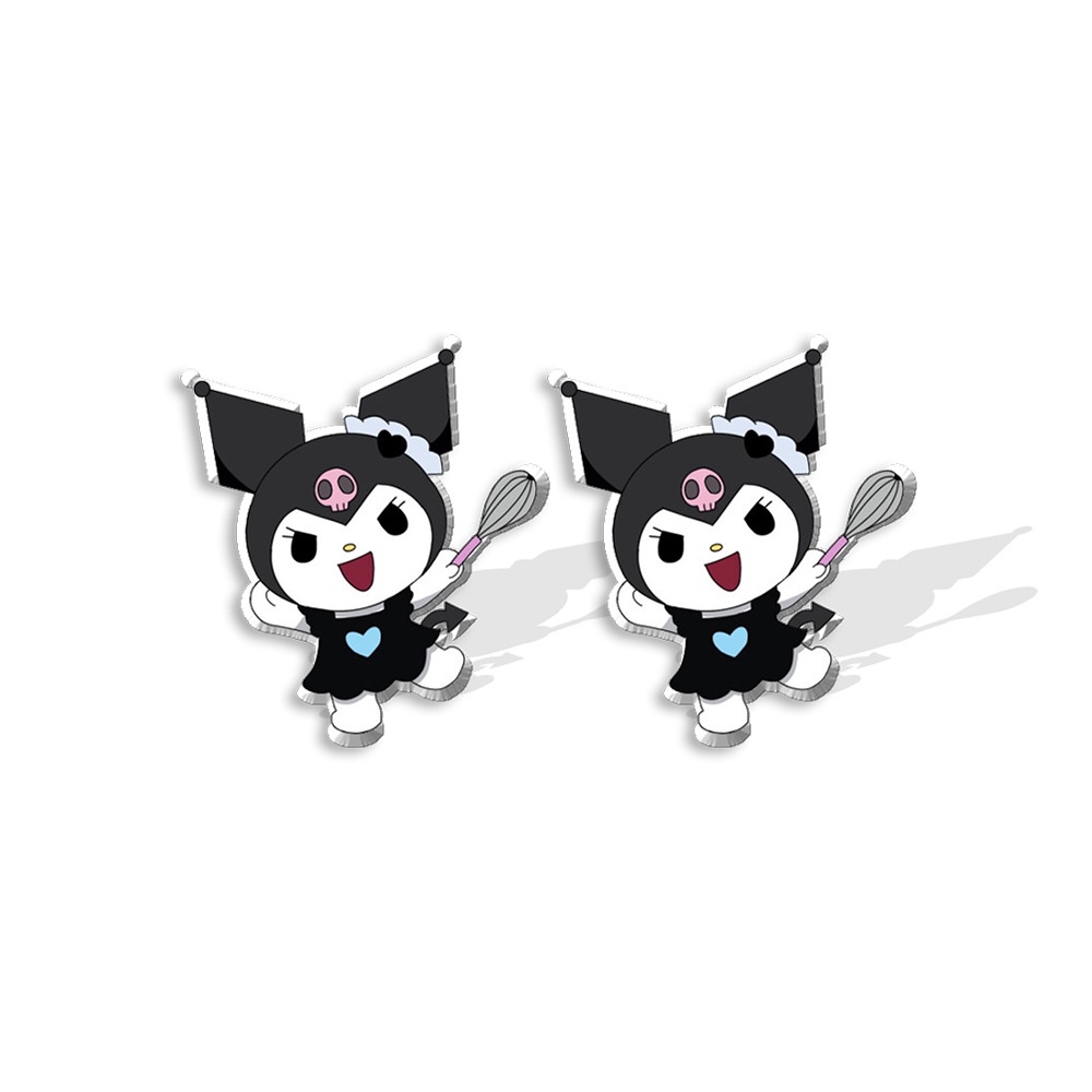 SANRIO Khuyên Tai Dạng Móc Họa Tiết Hoạt Hình Melody Kuromi Bằng Acrylic Dễ Phối Đồ