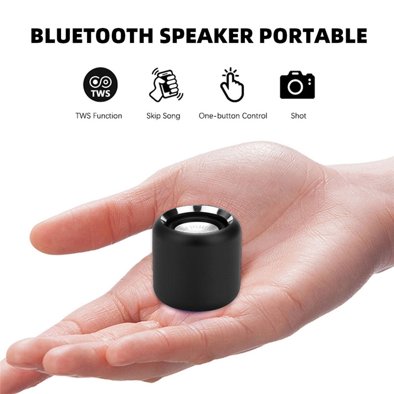 Loa Bluetooth Không Dây Mini Âm Siêu Trầm Có Điều Khiển Từ Xa