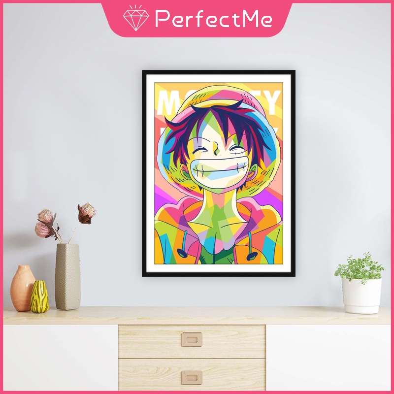 Bộ tranh đính đá 5D họa tiết hoạt hình One Piece độc đáo DIY