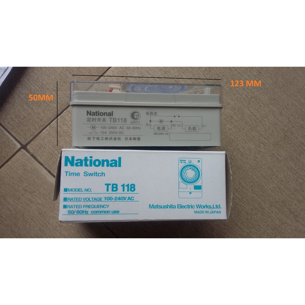 Thiết Bị Hẹn Giờ National TB118 rơ le thời gian - National TB118