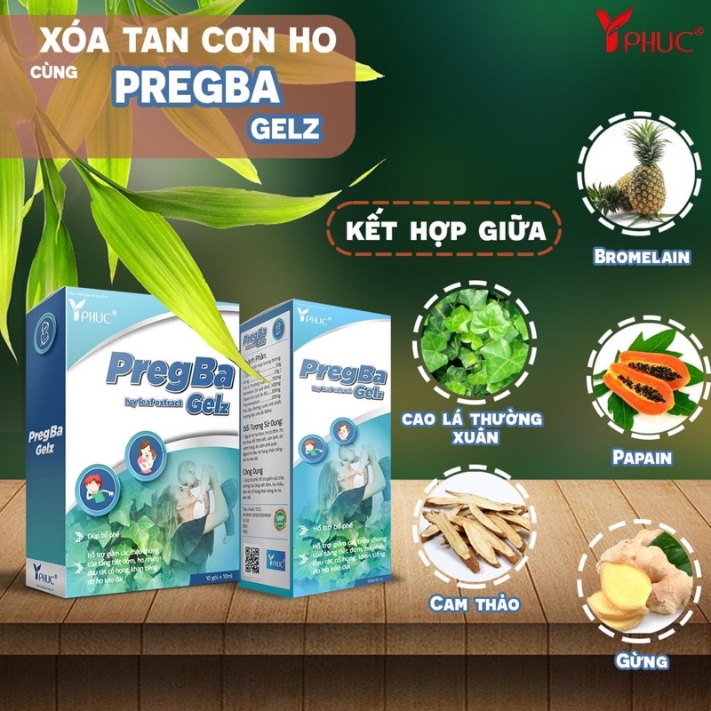 Gel bổ phế PregBa Gel - Hỗ trợ cắt cơn ho nhanh chóng, an toàn cho phụ nữ mang thai