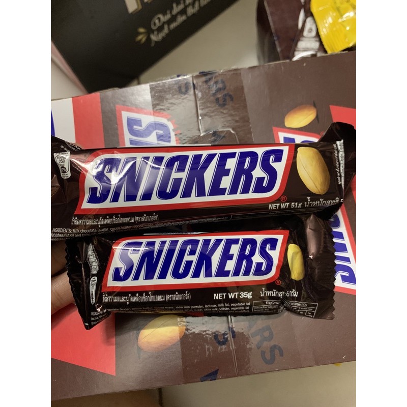 KẸO SNICKERS SOCOLA NHÂN BƠ ĐẬU PHỘNG 35G, 51G