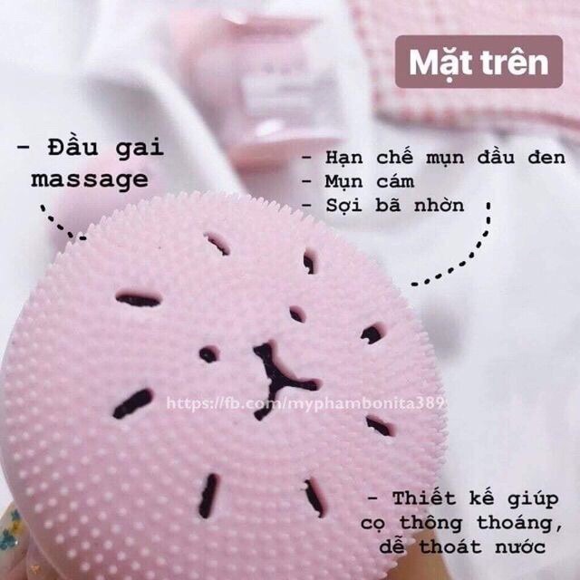 Cọ massage rửa mặt hình bạch tuột