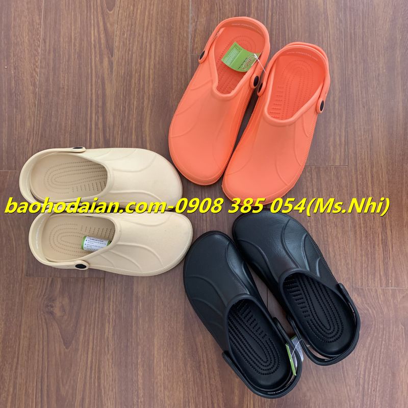 Dép phòng sạch, nhà máy siêu nhẹ nhựa Eva E037- Hình thật