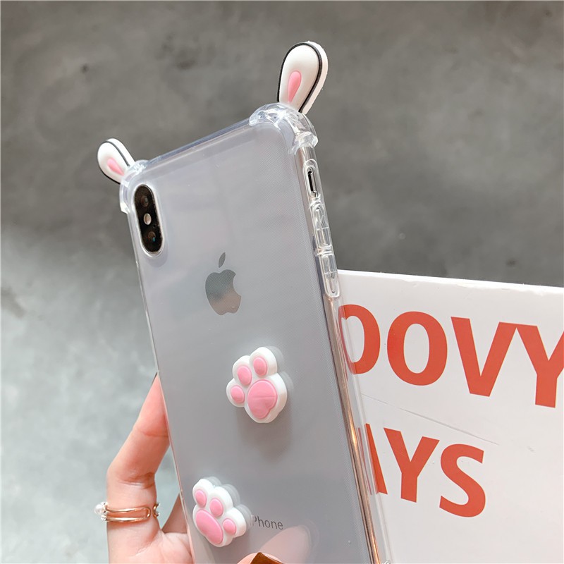 [XẢ KHO BÁN LỖ] ỐP IPHONE Ở đâu rẻ hơn? ỐP TRONG TAI THỎ CUTE GIÁ HẠT DẺ