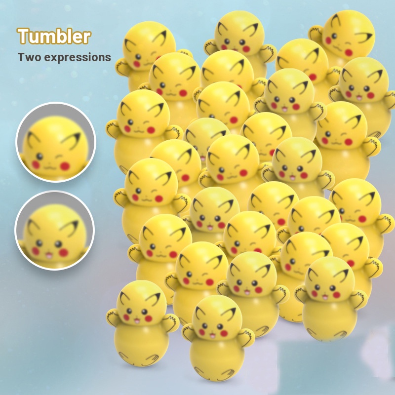 Đồ chơi lật đật HYG TOYS phong cách hoạt hình mini để bàn trang trí cho bé trai/ bé gái