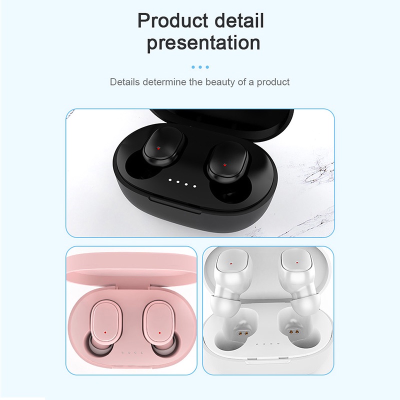 Tai nghe không dây 5.0 A6S 9D Chống Nước Có Mic Cho Xiaomi iPhone Android