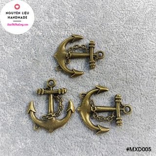 (Bịch 3 cái/ 10gr) - Mặt xi đồng mỏ neo cỡ đại xoắc xích - MXD005