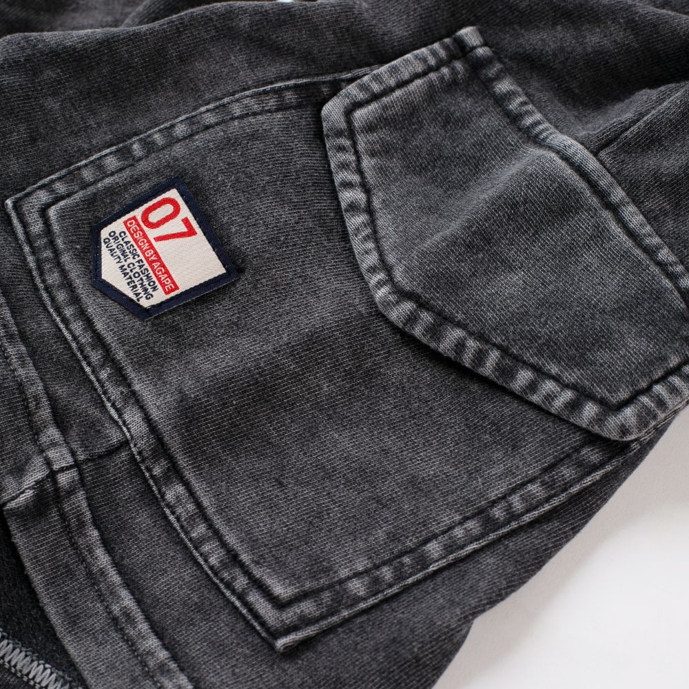 Quần Short nam JKSG màu wash, quần đùi túi hộp chất nỉ chân cua dày dặn, thoáng mát, phong cách thời trang