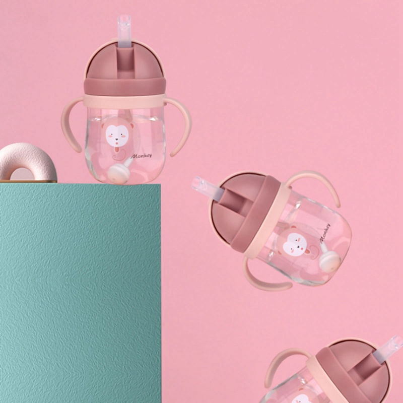 Bình Uống Nước Có Ống Hút Và Tay Cầm Cho Bé Mẫu Giáo 250/350ML